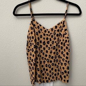A New Day Leopard Silky Camisole Tank